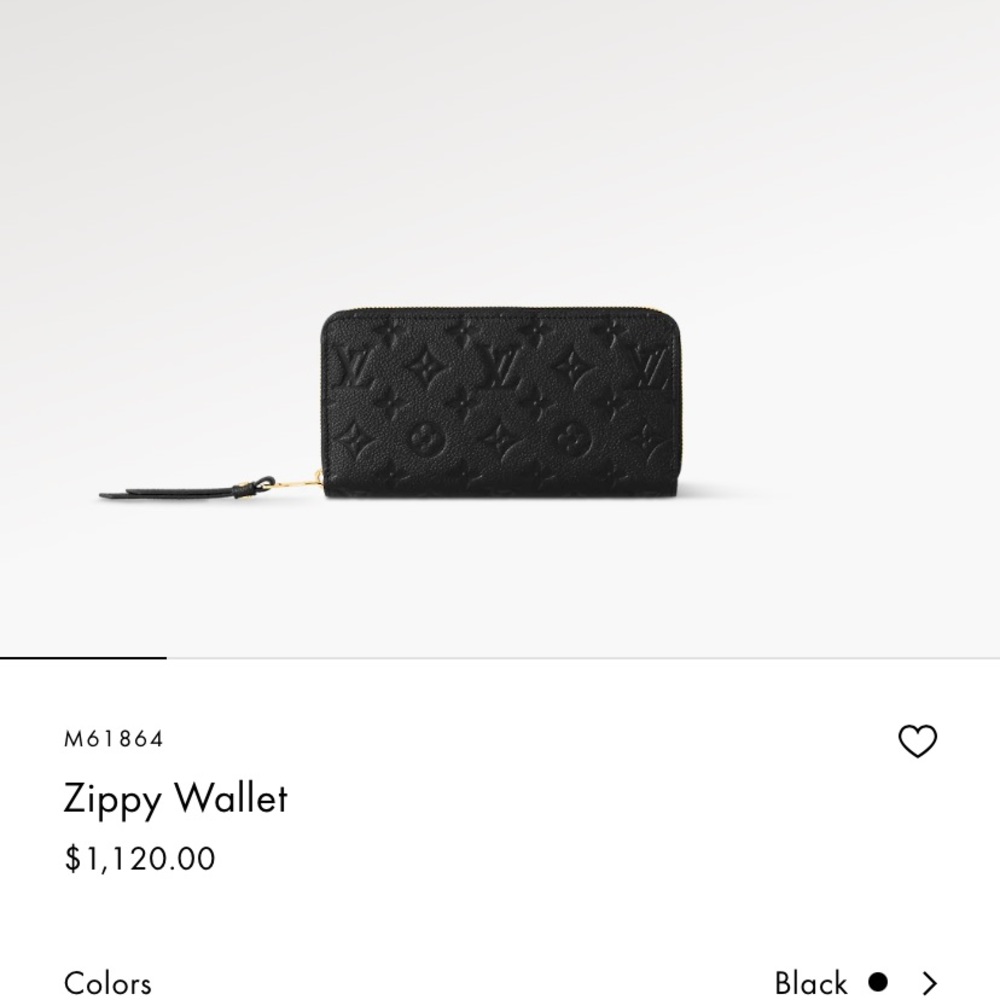 Louis Vuitton Zippy wallet